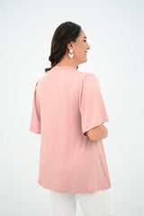 Női blúz, plus size, rakott 1847-25