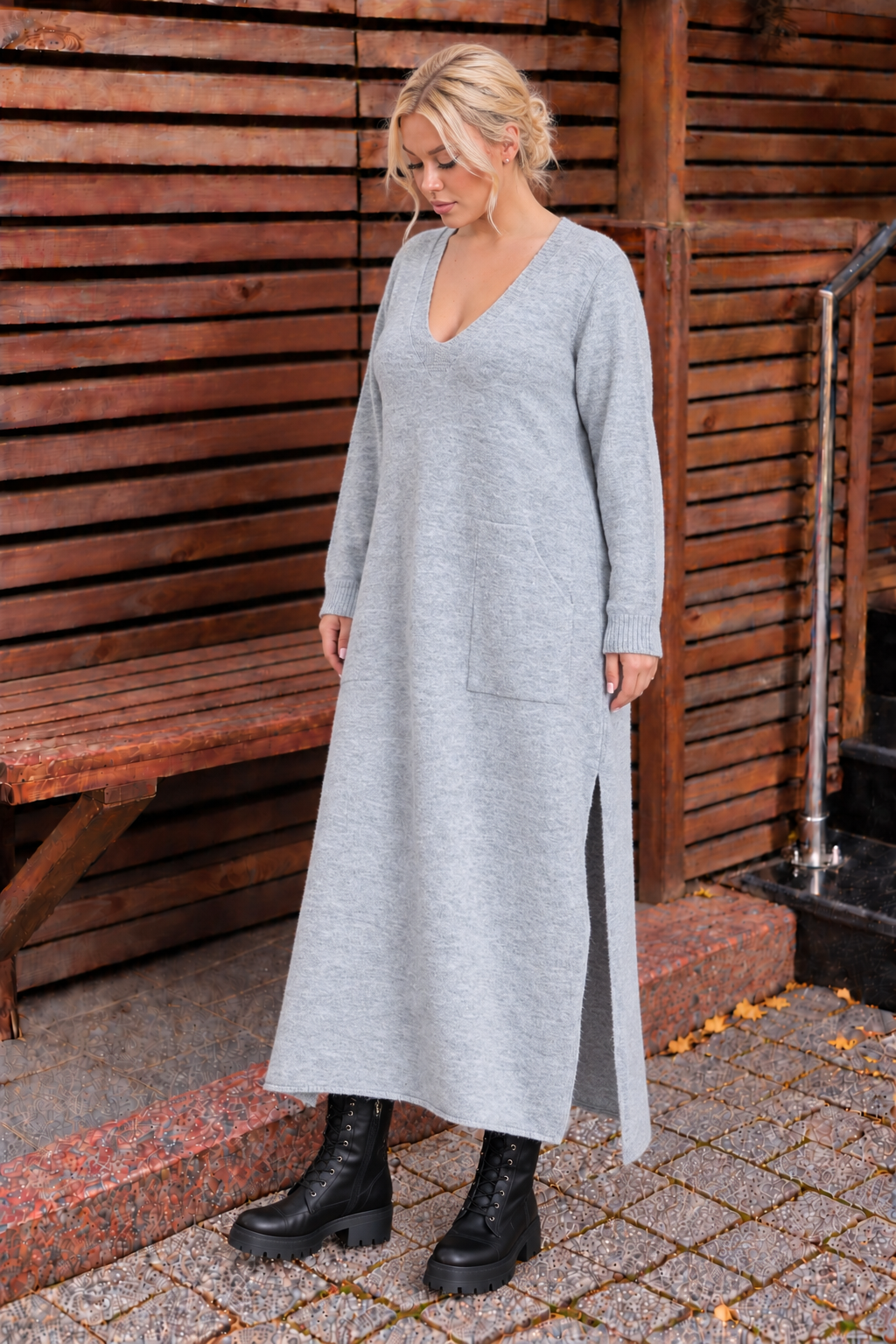 Női pulóver plus size 523