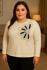 Női plus size csipke blúz 1449-23