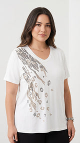 Női plus size csipkés póló 1428-23
