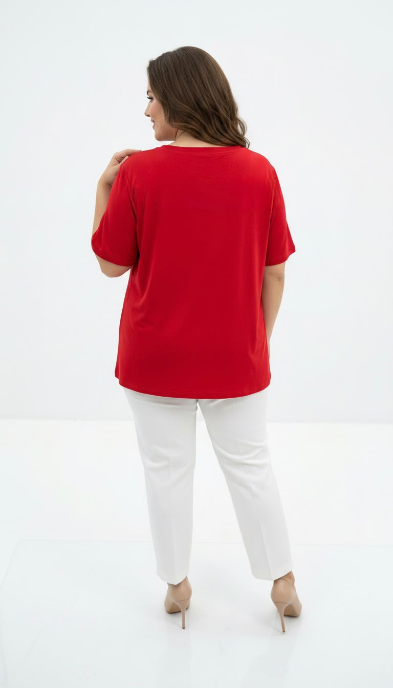 Női plus size csipkés póló 1428-23