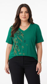 Női plus size csipkés póló 1428-23