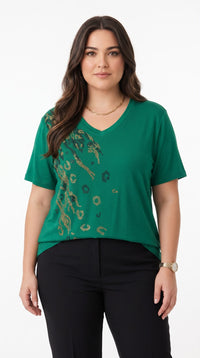 Női plus size csipkés póló 1428-23