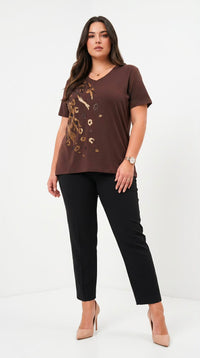 Női plus size csipkés póló 1428-23