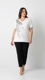 Női plus size csipkés póló 1428-23