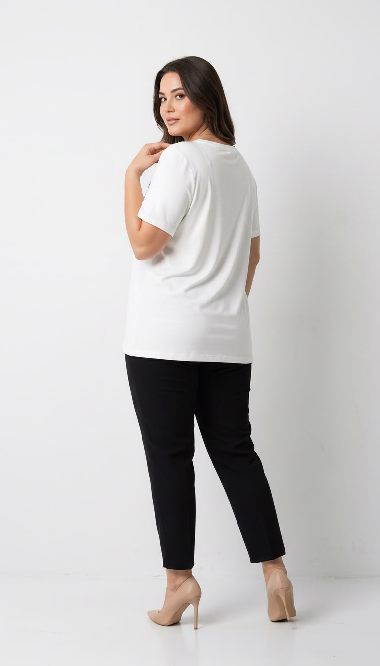 Női plus size csipkés póló 1428-23