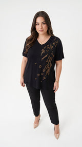 Női plus size csipkés póló 1428-23