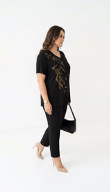 Női plus size csipkés póló 1428-23