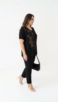 Női plus size csipkés póló 1428-23