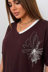 Női plus size csipkés póló 1428-23
