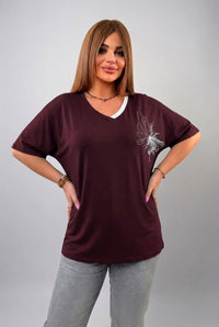 Női plus size csipkés póló 1428-23