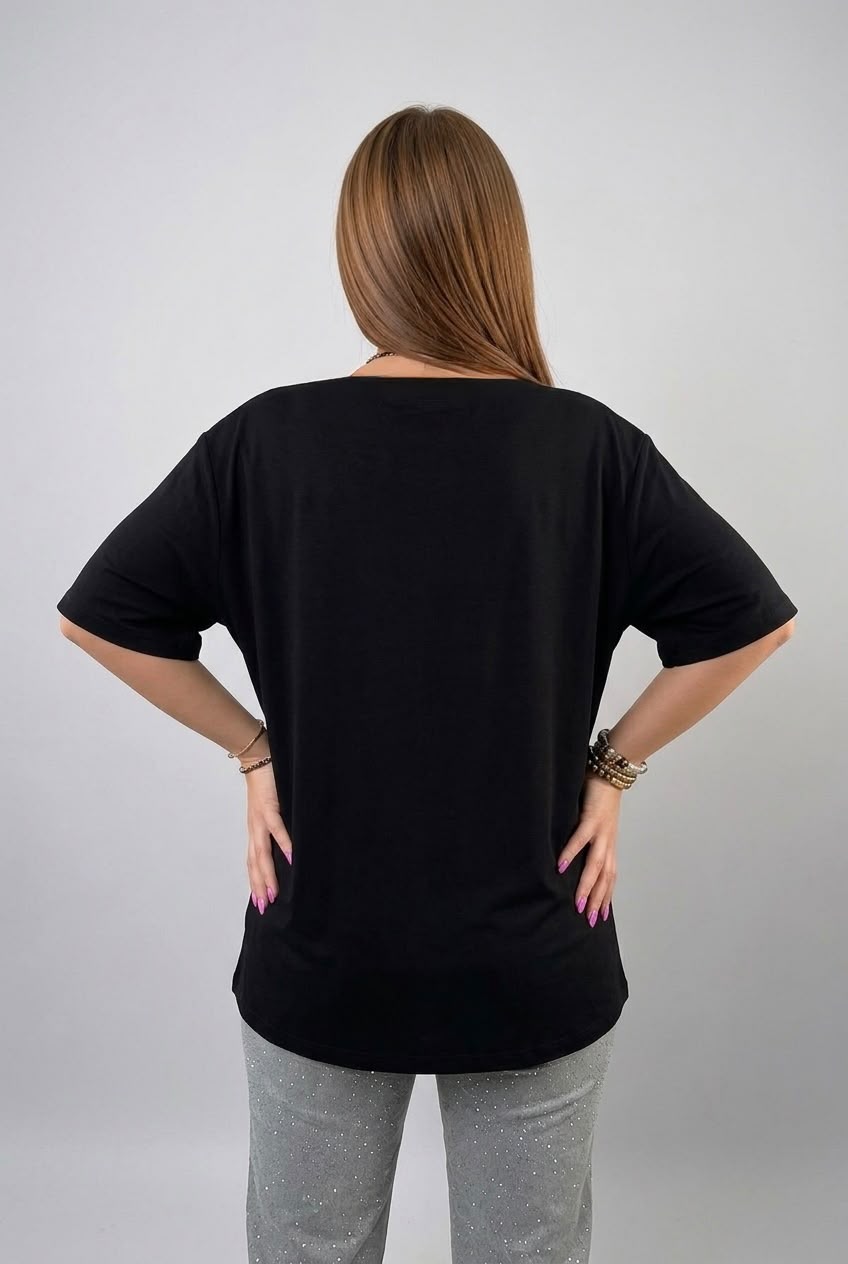 Női plus size csipkés póló 1428-23