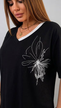 Női plus size csipkés póló 1428-23