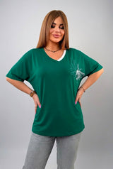 Női plus size csipkés póló 1428-23