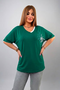 Női plus size csipkés póló 1428-23