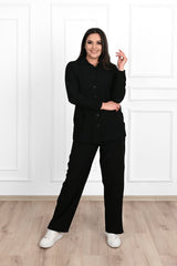 Plus size női vászonkosztüm 3686-23