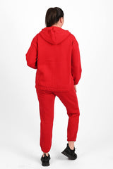 Női plus size bélelt cipzáras melegítőruha fehér 3557-23