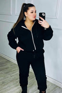 Trening dama marimi mari vatuit fermoar alb 3557-23