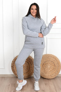 Híres, bélelt, plus size női melegítőruha 3583-23