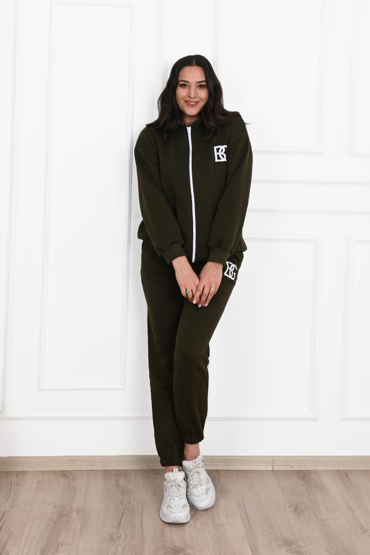Női plus size bélelt melegítőruha BG 3586-23