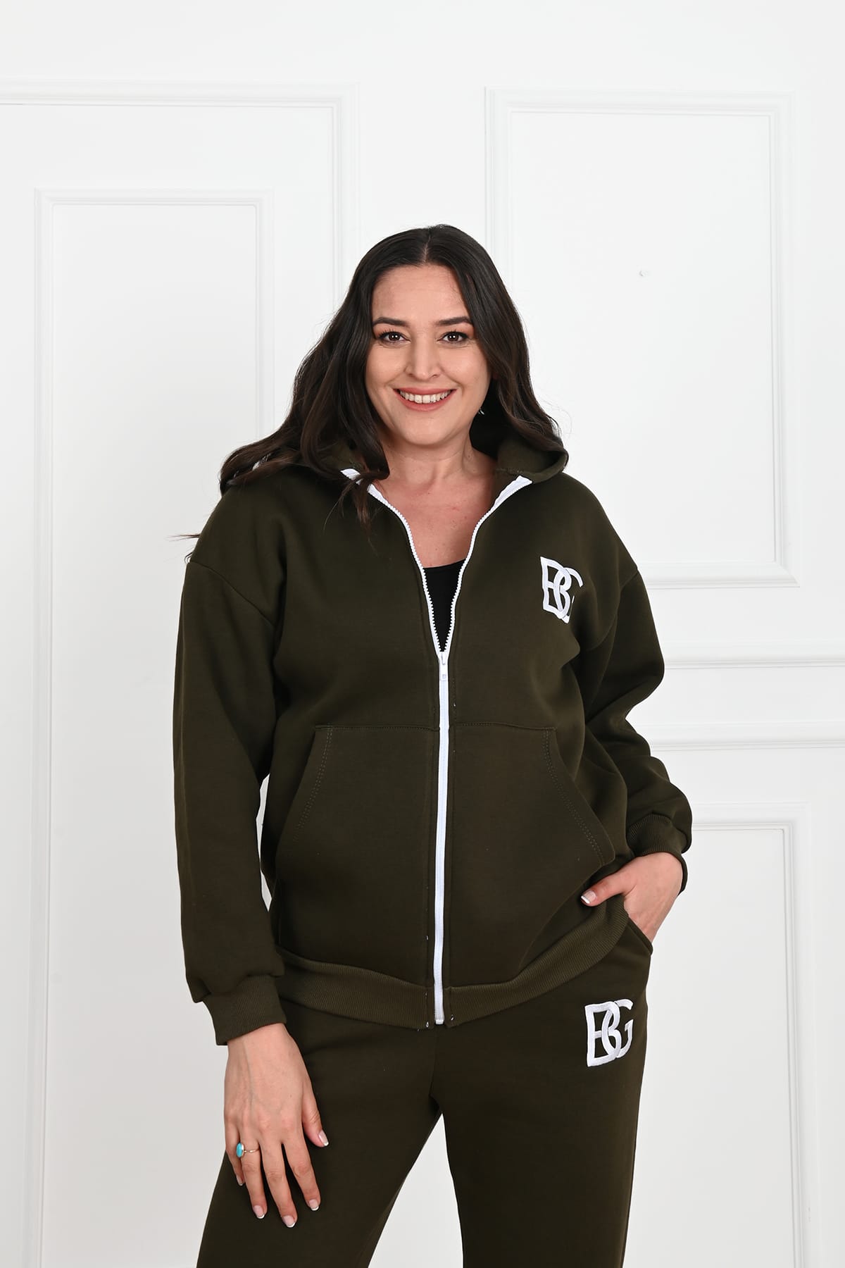Női plus size bélelt melegítőruha BG 3586-23