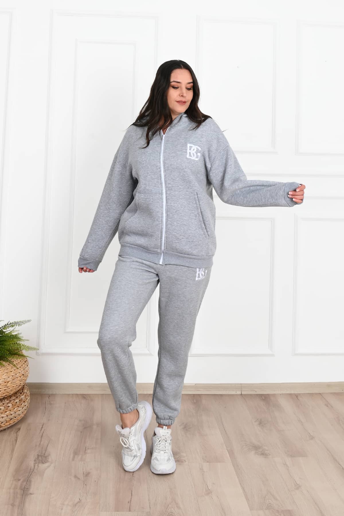 Női plus size bélelt melegítőruha BG 3586-23