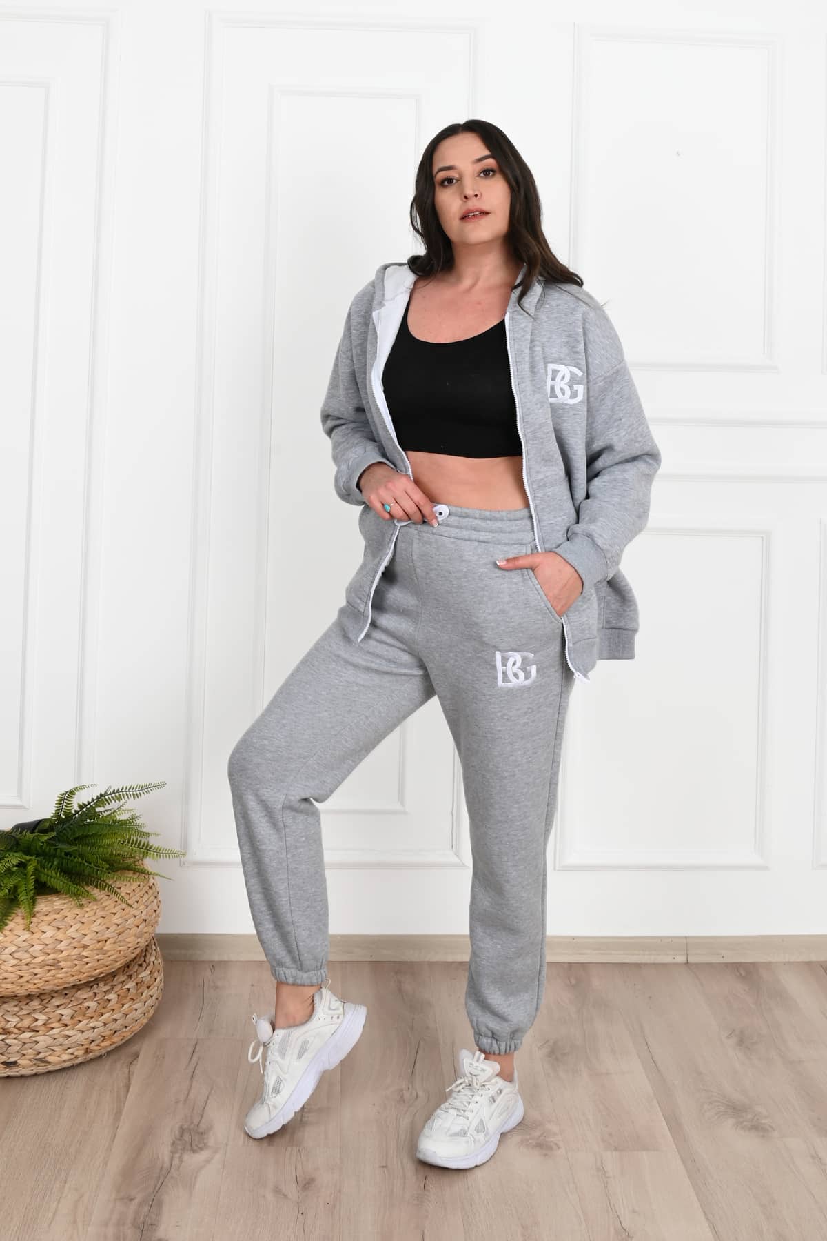 Női plus size bélelt melegítőruha BG 3586-23