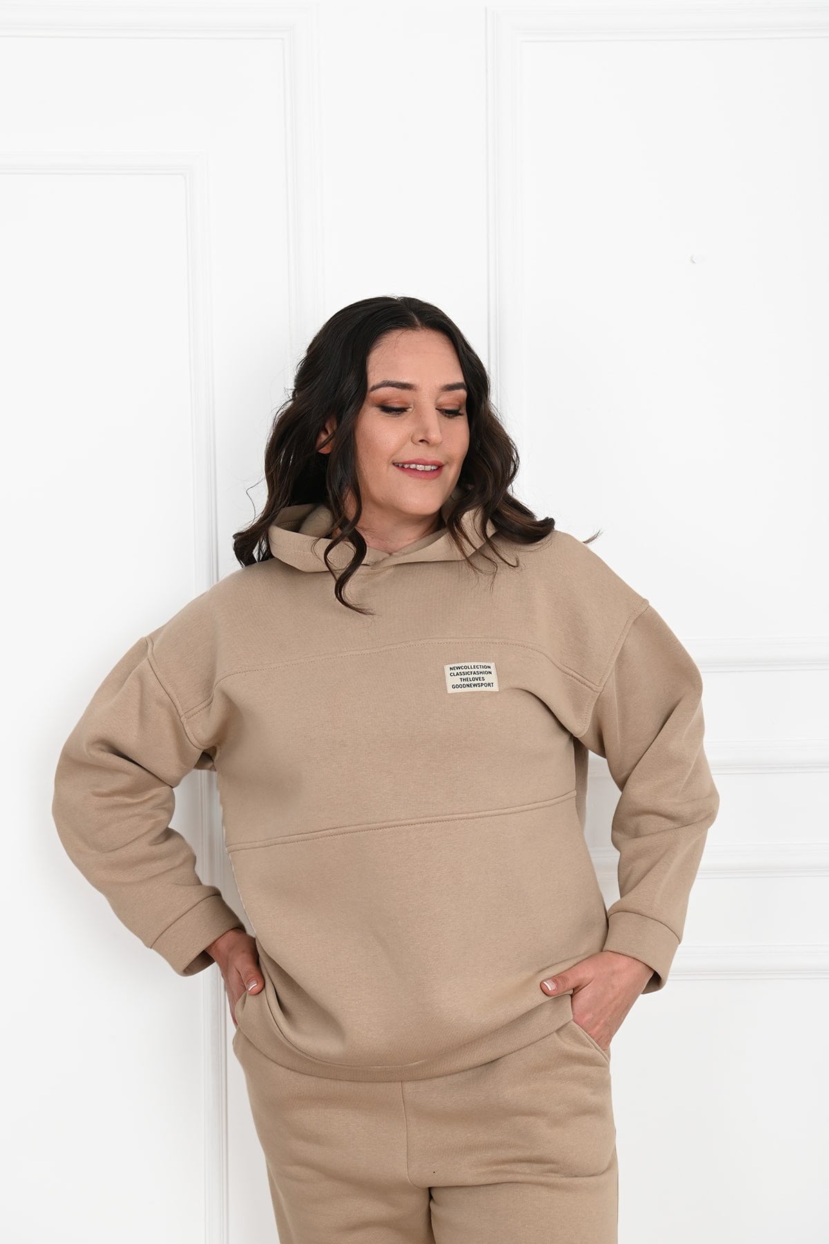 Női plus size bélelt melegítőruha Classic 3588-23