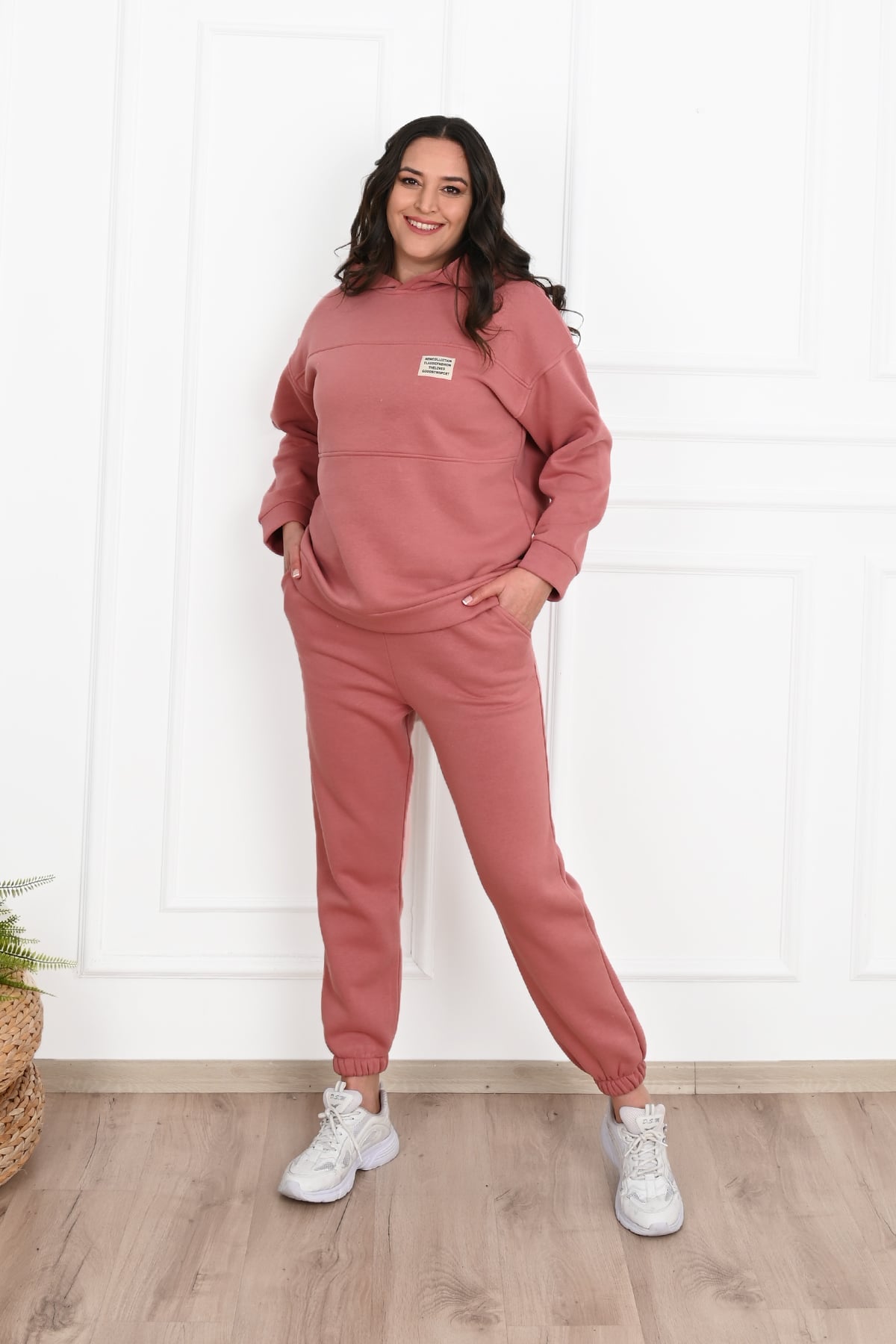 Női plus size bélelt melegítőruha Classic 3588-23