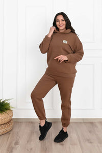 Női plus size bélelt melegítőruha Classic 3588-23