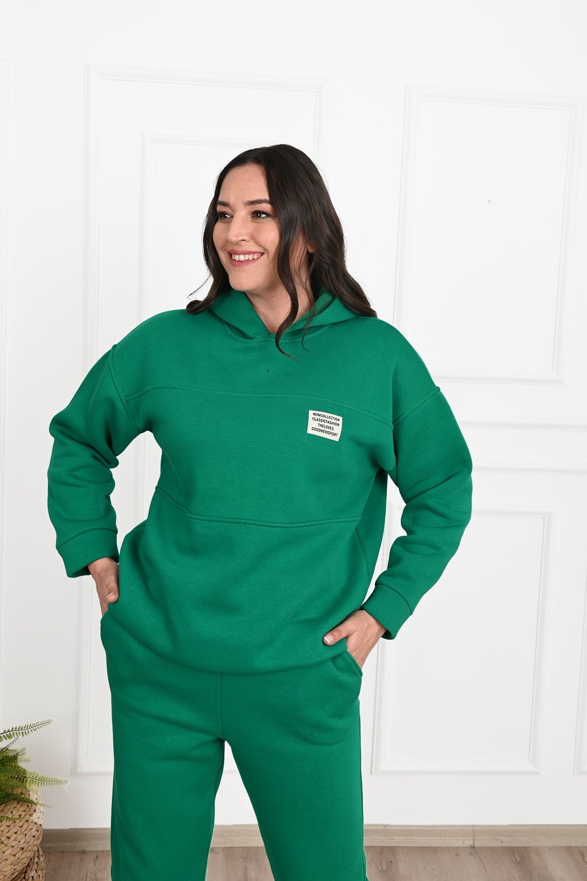 Női plus size bélelt melegítőruha Classic 3588-23