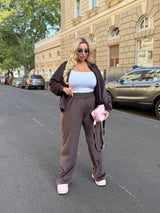 Női plus size bársony melegítő 8072