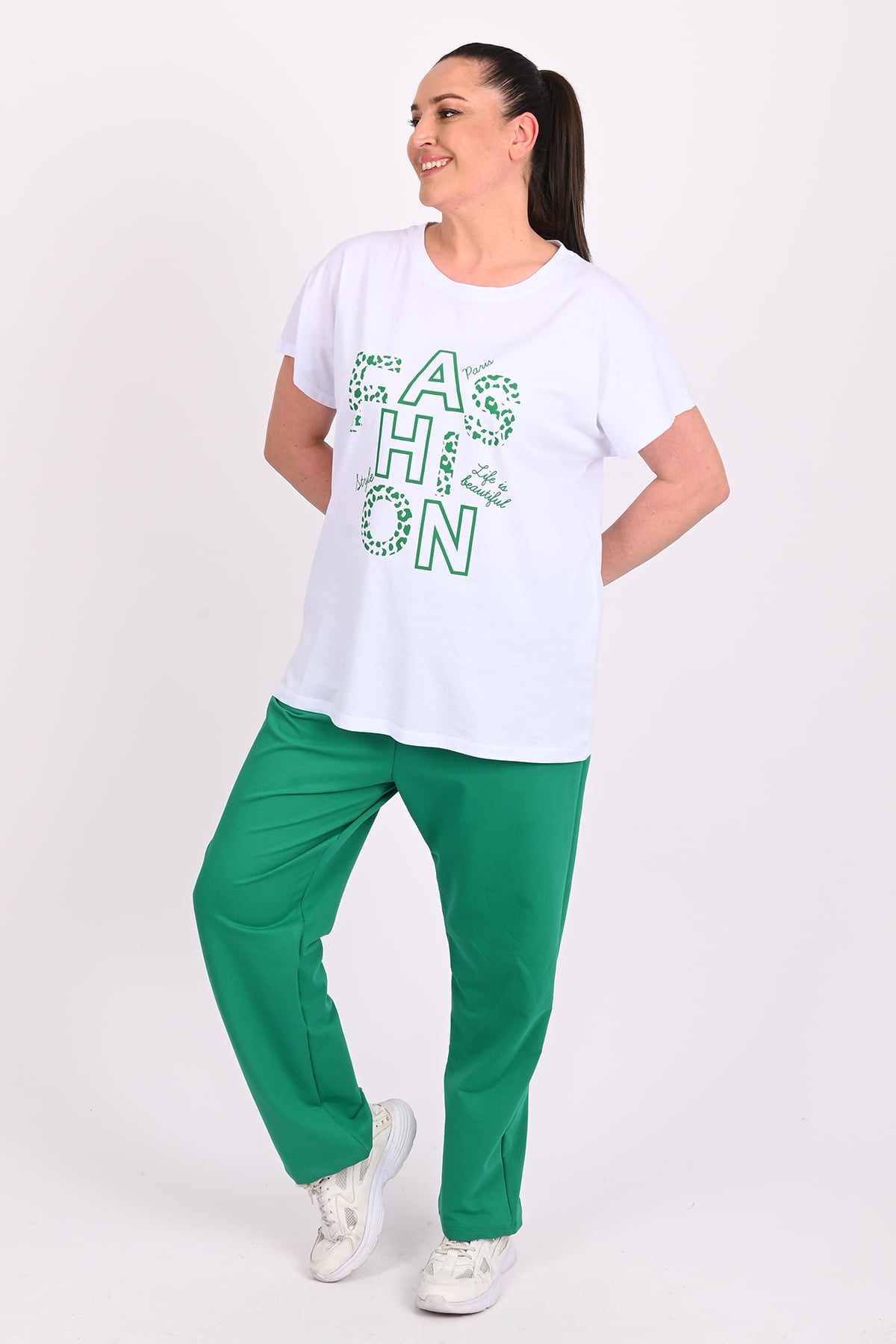Női melegítőruha plus size Fashion 3636-23