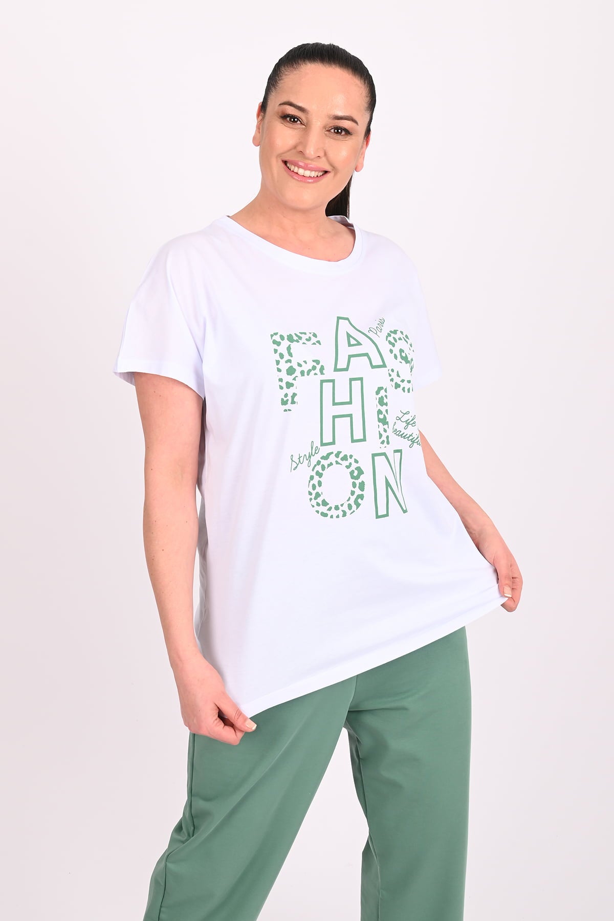 Női melegítőruha plus size Fashion 3636-23