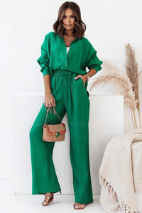 Plus size női vászonkosztüm 3686-23