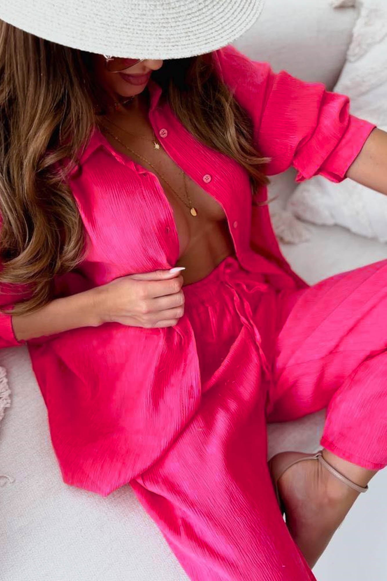 Plus size női vászonkosztüm 3686-23