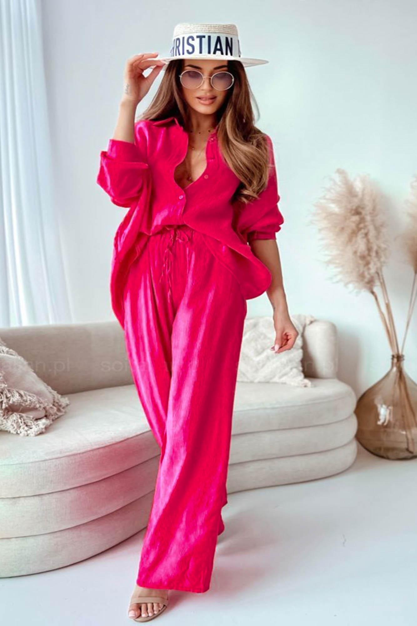 Plus size női vászonkosztüm 3686-23