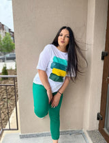 Női melegítőruha plus size Paint 3695-23