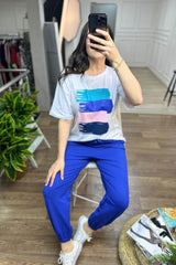 Női melegítőruha plus size Paint 3695-23