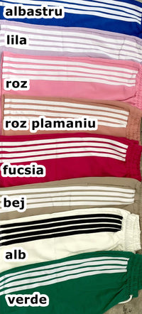Trening dama marimi mari cu dungi si pantaloni scurti 3768-23