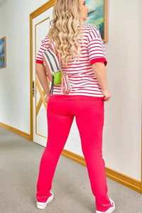Női melegítő plus size csíkos WHY NOT 3803-23