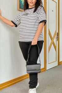 Női melegítő plus size csíkos WHY NOT 3803-23