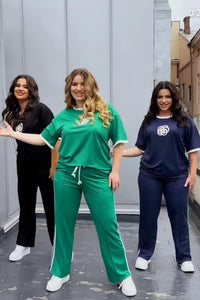 Női plus size melegítő virágmintával 3807