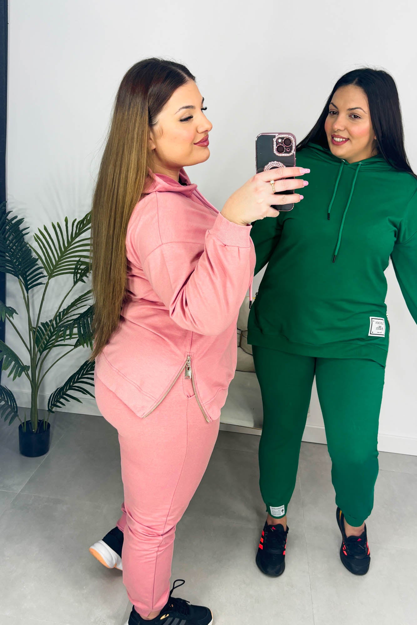 Női plus size melegítőruha kapucnival Rostory 3897-23