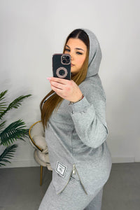 Női plus size melegítőruha kapucnival Rostory 3897-23