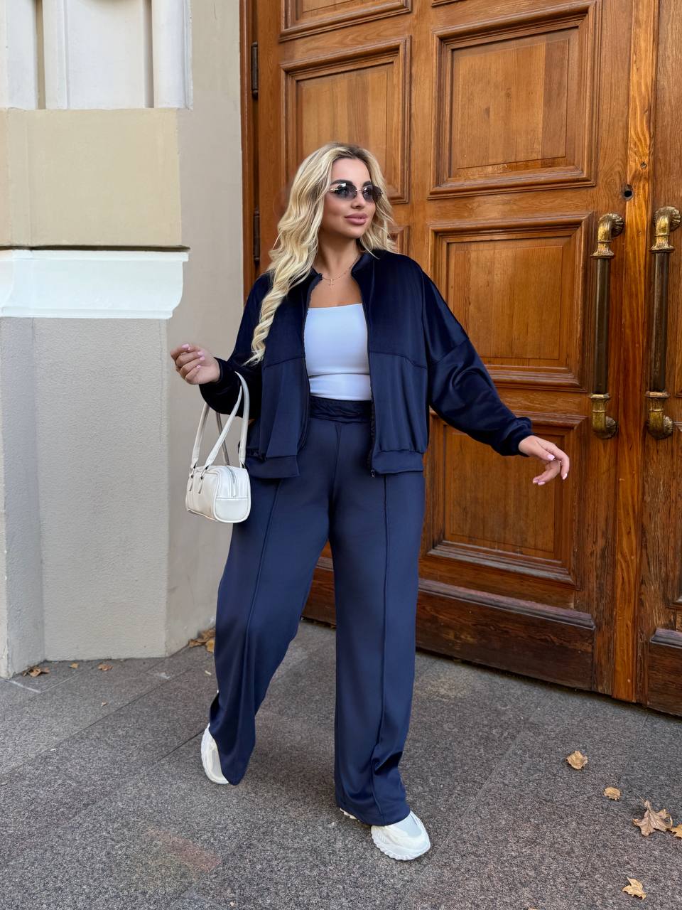 Női plus size bársony melegítő 8072