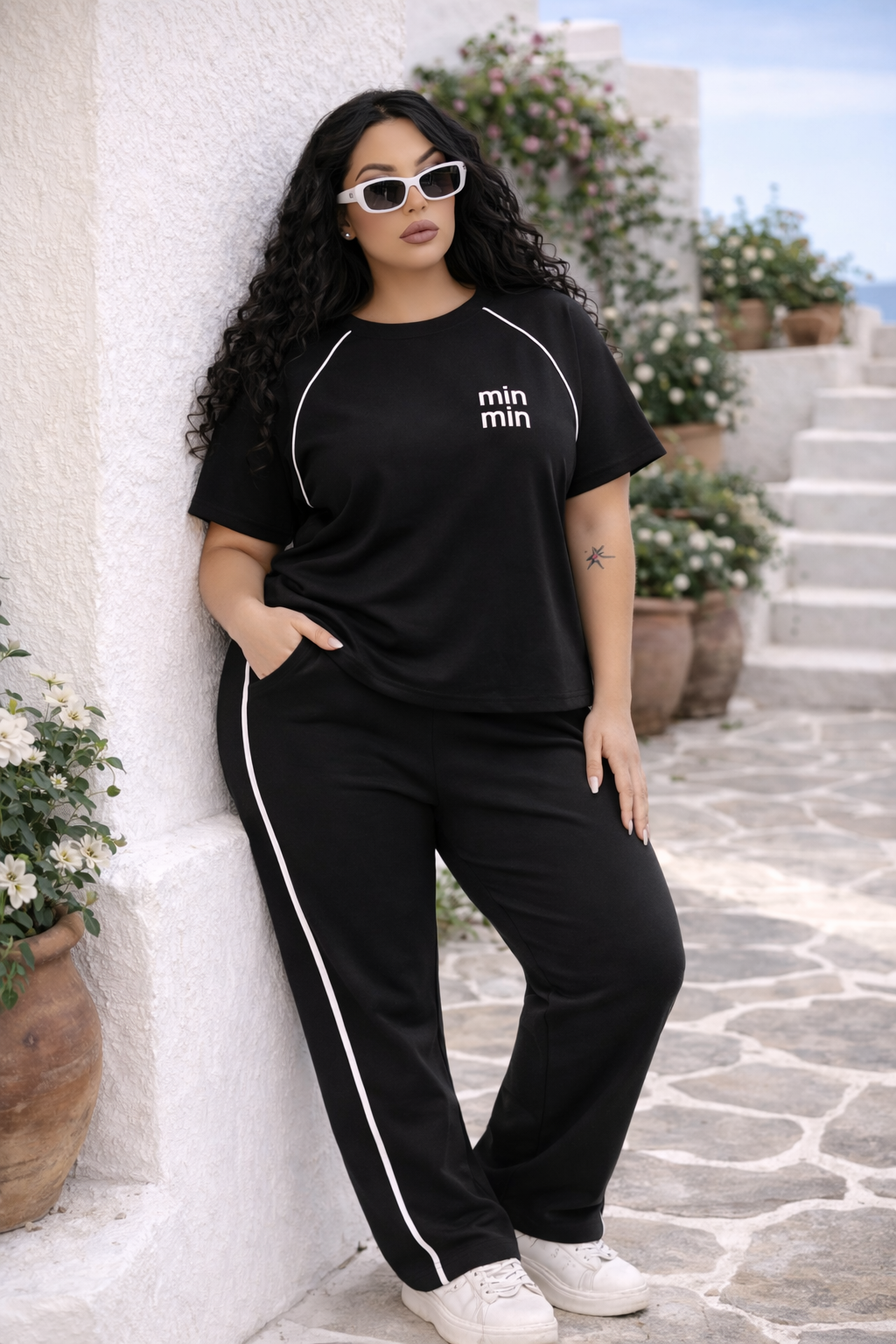 Női melegítőruha plus size 8182