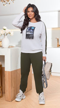 Női melegítőruha plus size 8182