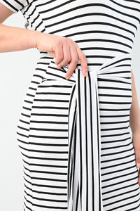 Női plus size csíkos ruha 5082