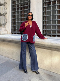 Női pulóver plus size 523